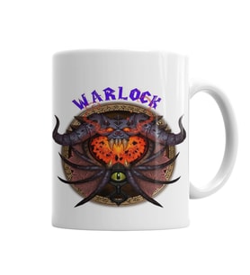 Wow Warlock Kupa Bardak Porselen
