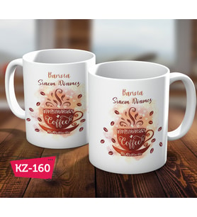 Kişiye Özel İsimli Barista Meslek Hediye Kupa Bardak
