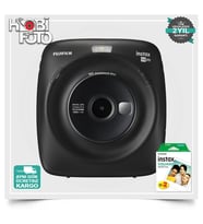 Fujifilm instax SQUARE SQ20 Fotoğraf makinesi (SİYAH) + 20 Lİ FİLM
