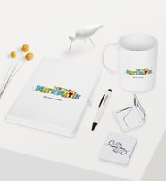 BK Gift Kişiye Özel Matematik Öğretmeni Temalı Beyaz Defter Kalem Kupa Ayna Seti - 2