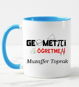Geometri Öğretmeni  Kupa Bardağı Mavi