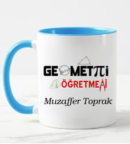 Geometri Öğretmeni  Kupa Bardağı Mavi