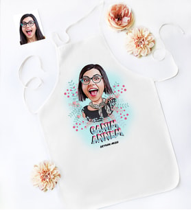 BK Gift Kişiye Özel Canım Annem Karikatür Mutfak Önlüğü