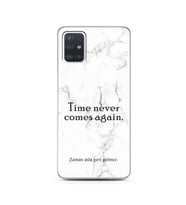 Samsung A51 Beyaz Mermer Söz Tasarımlı Telefon Kılıfı