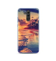 Sahil Tasarımlı Süper Şeffaf Silikon Telefon Kılıfı Huawei Honor 20 Lite