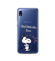 Snoopy Tasarımlı Süper Şeffaf Silikon Telefon Kılıfı Samsung A10
