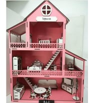 AHŞAP OYUNCAK BARBİ EVİ