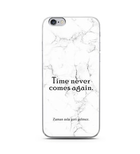 Iphone 6 Beyaz Mermer Söz Tasarımlı Telefon Kılıfı