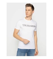 Trussardi Jeans Erkek T-Shirt - Beyaz