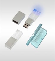 BK Gift Kişiye Özel F-139-16 Kristal USB Bellek 32 GB (Mavi Işıklı)