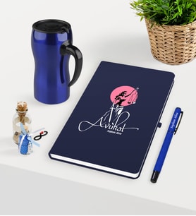 BK Gift Kişiye Özel Avukat Temalı Lacivert Defter Kalem ve Termos Mug Seti - 10 (Model 1)