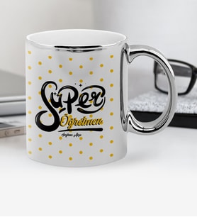 BK Gift Kişiye Özel Süper Öğretmen Krom Kupa Bardak