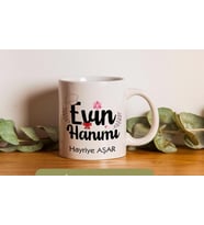 Evin Hanımı Yazılı İsme Özel Kupa Bardak