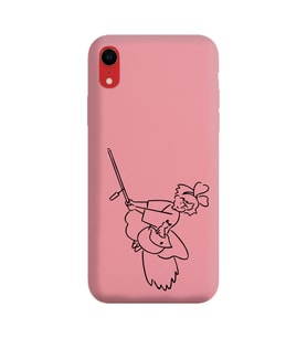 Iphone XR Çizgi Tasarımlı Pudra Lansman Telefon Kılıfı