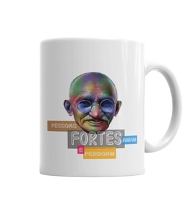 Mahatma Gandhi Kupa Bardak Porselen