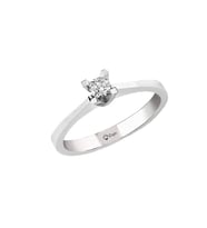 0,32Ct Pırlanta Tektaş Yüzük-14k (Beyaz)