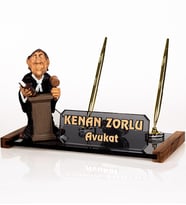 Avukat Biblolu Masa İsimliği Savcı Hakim Hediye Kristal İsimlik