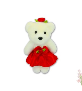 Minik Ayıcık Süs, 11cm x 6cm - Kırmızı - 1 Adet (STD)