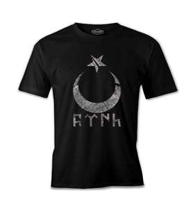 Türk Ay Yıldız Siyah Erkek Tshirt