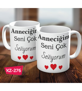 Anneler Gününe Özel Seni Seviyorum Hediye Kupa Bardak