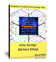 Sudoku Orta Seviye Bulmaca Kitabı-1