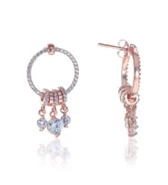 Söğütlü Silver Zirkon taşlı ring küpe