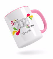 BK Gift Kişiye Özel 2024 Bu Yılda Hep Gülümse Pembe Kupa Bardak-1