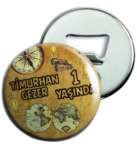 Seyahat Konsepti Açacaklı Magnet Kişiye Özel
