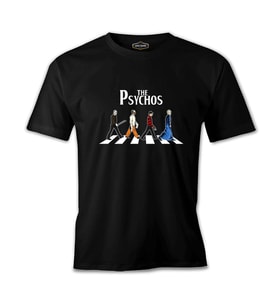 The Psychos Siyah Erkek Tshirt
