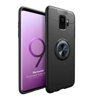 Microsonic Samsung Galaxy S9 Kılıf Kickstand Ring Holder Siyah