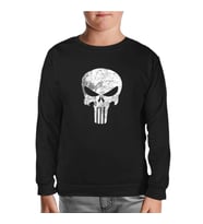 Punisher  Siyah Çocuk Sweatshirt