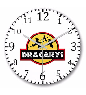 Dracakys Duvar Saati Bombeli Gercek Cam