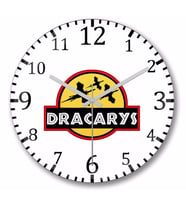 Dracakys Duvar Saati Bombeli Gercek Cam