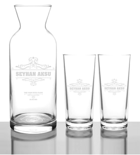 BK Gift Kişiye Özel İsimli Rakı Karaf Seti  25