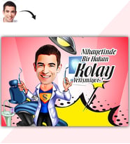 BK Gift Kişiye Özel Bay Diş Hekimi Karikatür Baskılı Yaş Pasta İçin Yenilebilir Şekerli Kağıt  1(Sadece Kağıt)