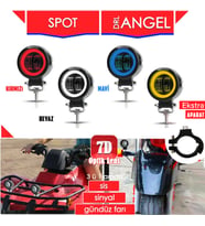 Offroad Ve Motosiklet Led Sis Farı 2 ADET SET RENK SEÇENEKLİ (Beyaz)