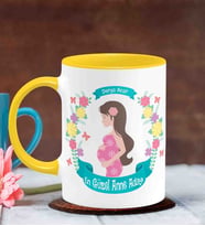 BK Gift Kişiye Özel Anneler Günü Temalı Sarı Kupa Bardak Sa7