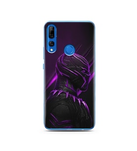 Black Panter Tasarım Süper Şeffaf Silikon Telefon Kılıfı Huawei Y9 Prime 2019