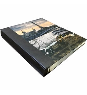 Eskitme Desenli Fotoğraf Albümü -500 lük (Kahverengi)