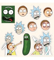 Rick Karışık Tasarımlı A5 Stickers Çıkartma PYTKSTK031