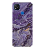 Kılıfland Xiaomi Redmi 9C Kılıf Silikon Resimli Kapak Abstract Purple Stok 1070