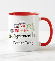 Fen Bilimleri Öğretmeni  Kupa Bardağı Kırmızı