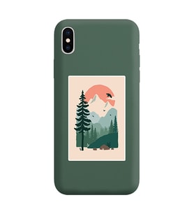 Koyu Yeşil Lansman Telefon Kılıfı Iphone X