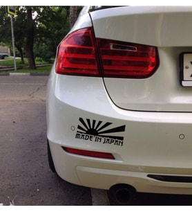 Made İn Japan Araba Sticker  Yapıştırma