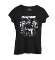 Teen Wolf Siyah Kadın Tshirt