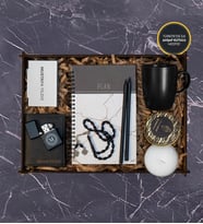 Defter, Tesbih, Kalem, Cüzdan, Kupa, Mum Hediye Seti