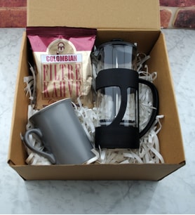 French Press Kupa Filtre  Kahve Hediye Seti