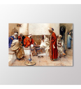 Arty Tablo Tavla Oynayanlar Tablo (Karışık)