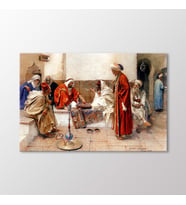 Arty Tablo Tavla Oynayanlar Tablo (Karışık)