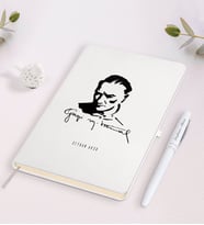 BK Gift Kişiye Özel Atatürk Temalı Beyaz Defter ve Kalem Hediye Seti-19